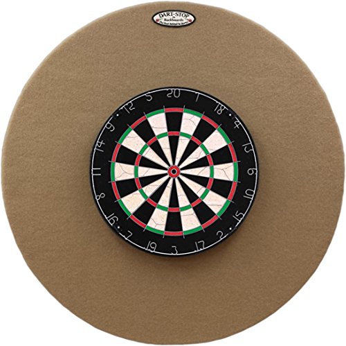 Dart-Stop 36 inch Round Tan Pro Dart Board Back Board | Wall Protector | Dartboard Surround