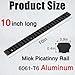 Ltnsimy 24 Slot Aluminum Picatinny Rail for Mlok, 10 Inch Long Sturdy Picatinny Rail, Easy to Install and Use, Comes with T-Nuts & Screws & Hex Wrench