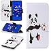 Produktbild Artfeel Leder Flip Brieftasche Hülle für Huawei Mate 20 Lite,Karikatur Fußball Panda Muster Magnetverschluss Stand Handyhülle mit Kartenfächer Geldbörse Stoßfest Schutzhülle