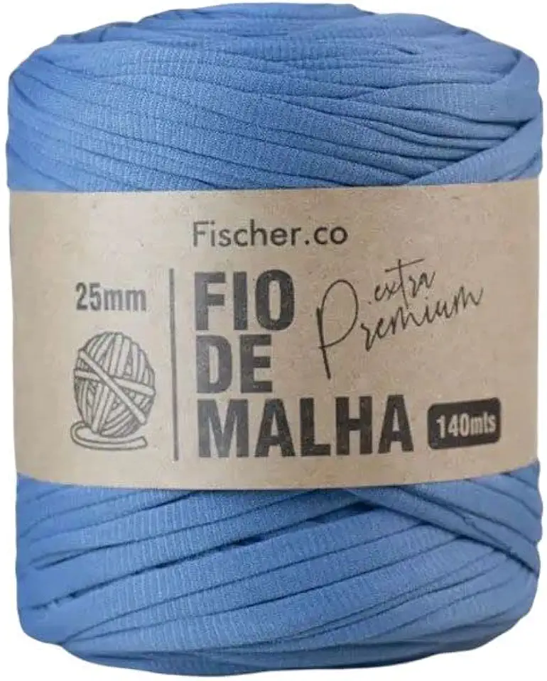Fio de Malha Extra Premium Fischer 25mm x Rolo com 140m (45 AZUL MAR)