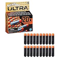 Nerf Ultra - 20 Dart Refill Pack - Compatible With All Ultra Blasters - The FarThest Flying Nerf Darts - Innovative Flight Tip - Outdoor Games And Toys For Kids - Boys And Girls - E6600 - Ages 8+