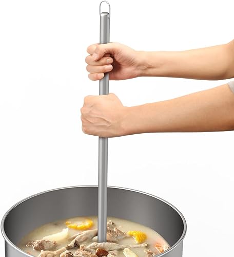 Miniatura 4 de Espátula de mezcla de paleta de mezcla de acero inoxidable de 42 pulgadas, perfecta para cocinar, cangrejos y preparar, parrilla, hervidores de