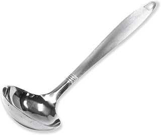 Chef Craft Select 11.5-Inch Stainless Steel Ladle - Heavy Gauge, Dishwasher Safe, Perfect for Soups & Stews