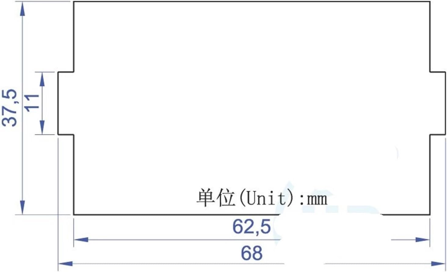 1PCS DC 0-100V-600V Voltmeter LED Digital 5-Wire(Black,DC0-100V)