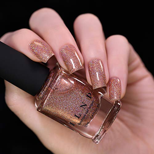 Image of ILNP Caroline - Glistening Rosy Copper Holographic Nail Polish