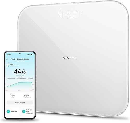 Smart Scale S200 Pèse-Personne Numérique Bluetooth Blanc Xiaomi