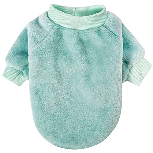 Image of FabriCastle Dog Sweaters, 3-Pack Dog Clothes for Small Dogs Male & Girl, Soft and Warm Pet Coats XXS - XXL, Winter Pet Jackets, Doggy Apparel Costumes Outfits (Beige,Light Green,Yellow, XX-Large)