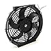 Universal 10 inch Black Slim Fan Push Pull Electric Radiator Cooling 12V 80W Mount Kit