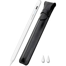 Amazon Basics Upgraded 2nd Gen Stylus Pen | Only for iPad 2018-2025 Air 3/4/5/M2/M3, mini 5/6, 6/7/8/9/10/11, Pro 11", 12.9" &amp; M4 | White