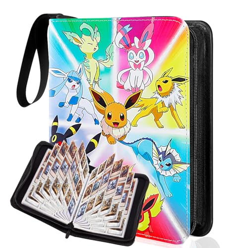 Classeur Carte,Holyhcx 50 Pages Album Carte a Collectionner,Peut Contenir 900 Cartes,Portable Livre Carte,étanche Range CarteS Collectionner (DJH-900)