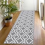 SHACOS Grey Runner Rugs for Hallway 60 x 180 cm Non Slip Hallway Rug Hall Runners Washable, Door Runner, Carpet Runners for Kitchen Entryway Laundry