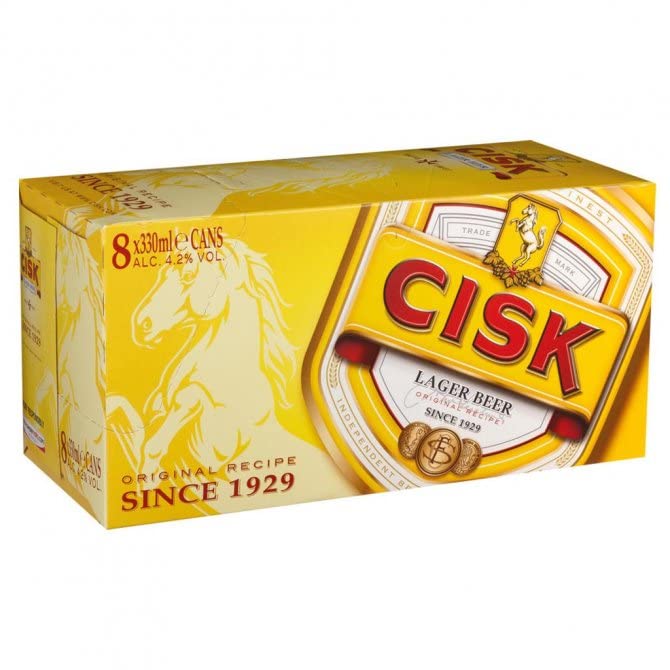 Cisk Lager Bier 330 ml (8er Pack) Einweg inkl. Pfand