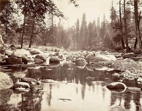 Toile Rivière Merced Carleton Watkins | Décoration Murale Peinture Huile Bureau Grand Format