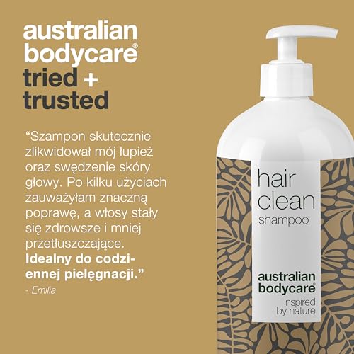 Hair Clean 1000 ml - Szampon z olejkiem z drzewa herbacianego | Kuracja przeciwłupieżowa dla suchej, łuszczącej się, swędzącej skóry głowy | Pozbądź się podrażnionej skóry głowy