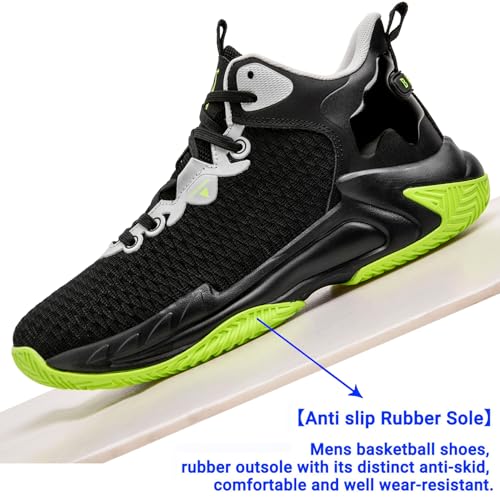 Image of Beita Basketball Shoes for Men High Upper Sneakers Breathable Sports Shoes Anti Slip