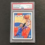 2016-17 NBA Hoops #133 Enes Kanter Signed AUTO PSA Slabbed Thunder - Basketball Slabbed Autographed Cards