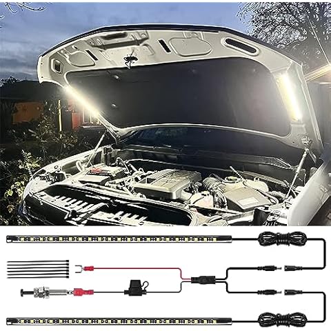 GreceYou 2-in-1 Under Hood LED Light Kit Cover
