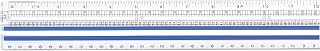 Westcott 12-Inch Magnifying Ruler with 2X Magnification - Data Processing, Spreadsheet Reading, School Supplies, 1/16-Inch & Cm Scales