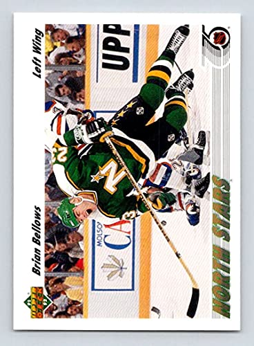 1991-92 Upper Deck Hockey Low Series 236 Brian Bellows Minnesota North Stars Official NHL Trading Card (Stock Photo Shown, Near Mint or Better Condition)