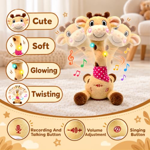 Image of Talking Dancing Giraffe Baby Toys,Repeat What You Say
