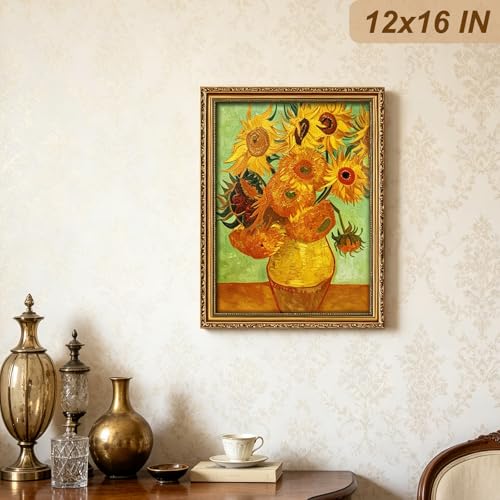 Image of 12x16 Gold Frame Vintage Picture Frame Ornate Wood | Wood, Shatter-resistant Plexiglass, Wall Hanging