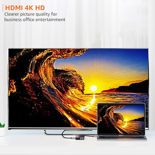 Image of Amazon Basics 11-in-1 USB C HUB Gigabit Ethernet Type-C to HDMI-Compatible VGA 1000M RJ45 PD 100W USB 3.0 HUB Multiport Docking Station Compatible for Laptop Tablet Apple MacBook M1 M2 Chip