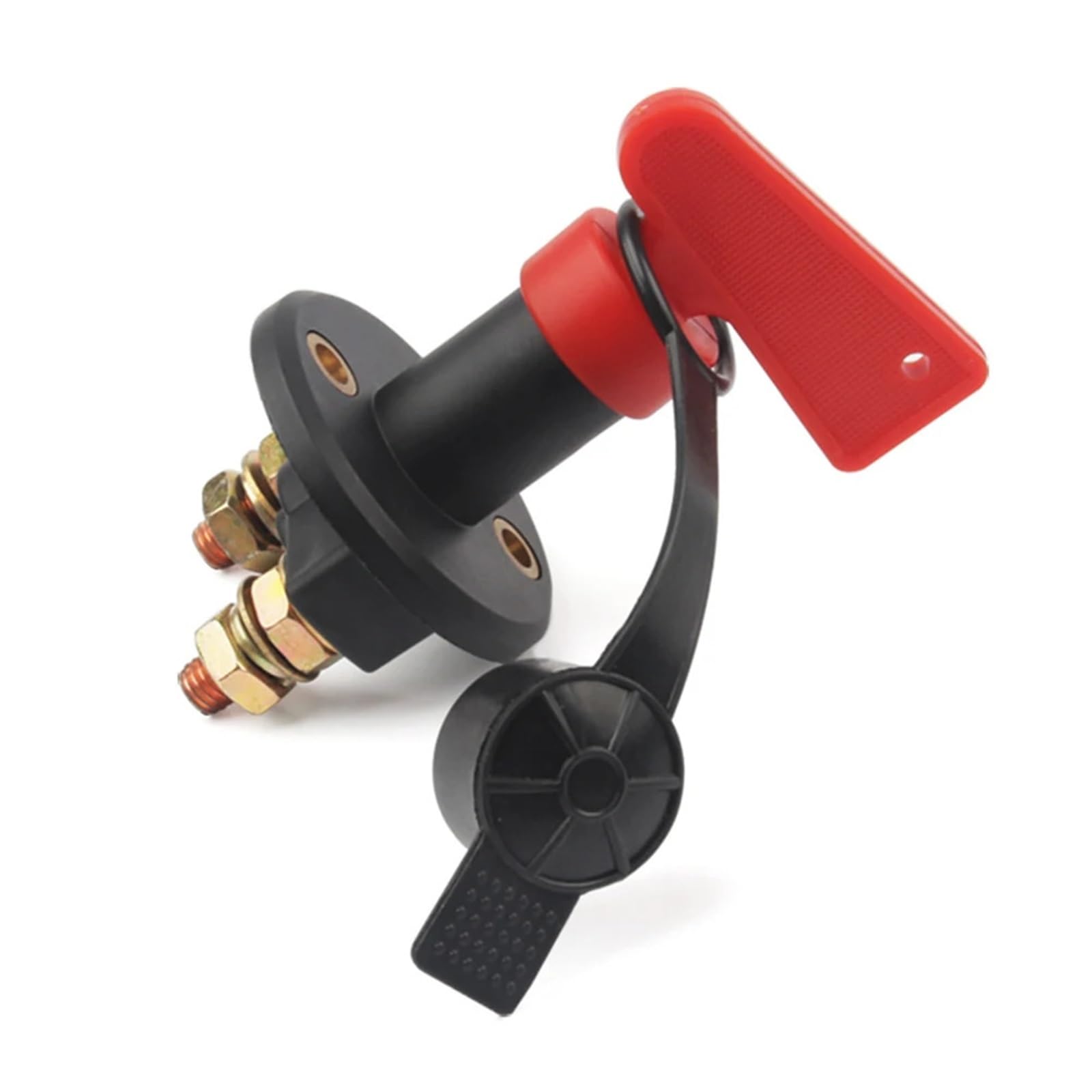 Desconectador de batería universal de 12 V, interruptor giratorio de perilla de corte de energía for auto, camión, barco, vehículo, furgoneta(2 Holes)