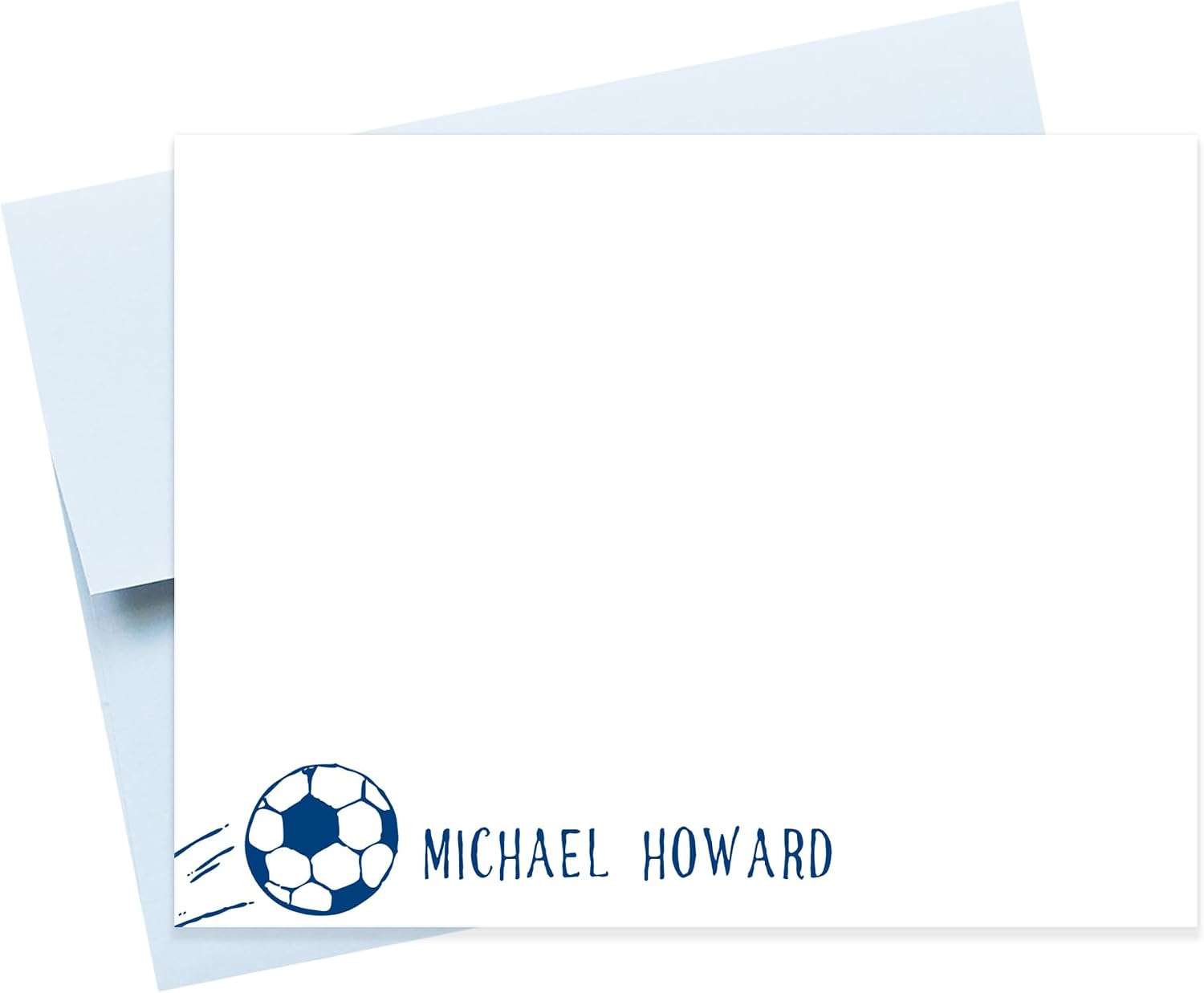 Personalized Soccer Stationery for Kids, Personalized Stationary Set, Football Stationary Card, Sports Camp Stationary