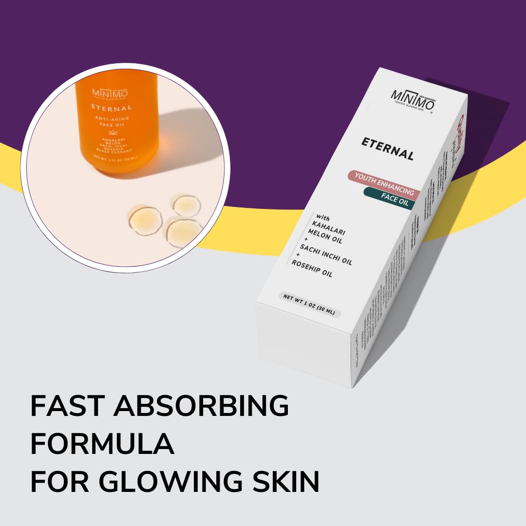 Minimo Skin Essentials Vitamin C Glow Face Oil – Facial Oil Instantly Nourishes | Vitamin C face Oil for glowing Radiant skin | Eternal Concentrated Lightweight Youth Enhancing Daily Face Oil - 1 oz - Image 5