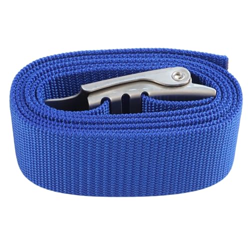 Helilyco Cinturón de pesas de buceo ajustable con hebilla de liberación rápida, para esnórquel de polipropileno de acero inoxidable, color negro y azul para naranja