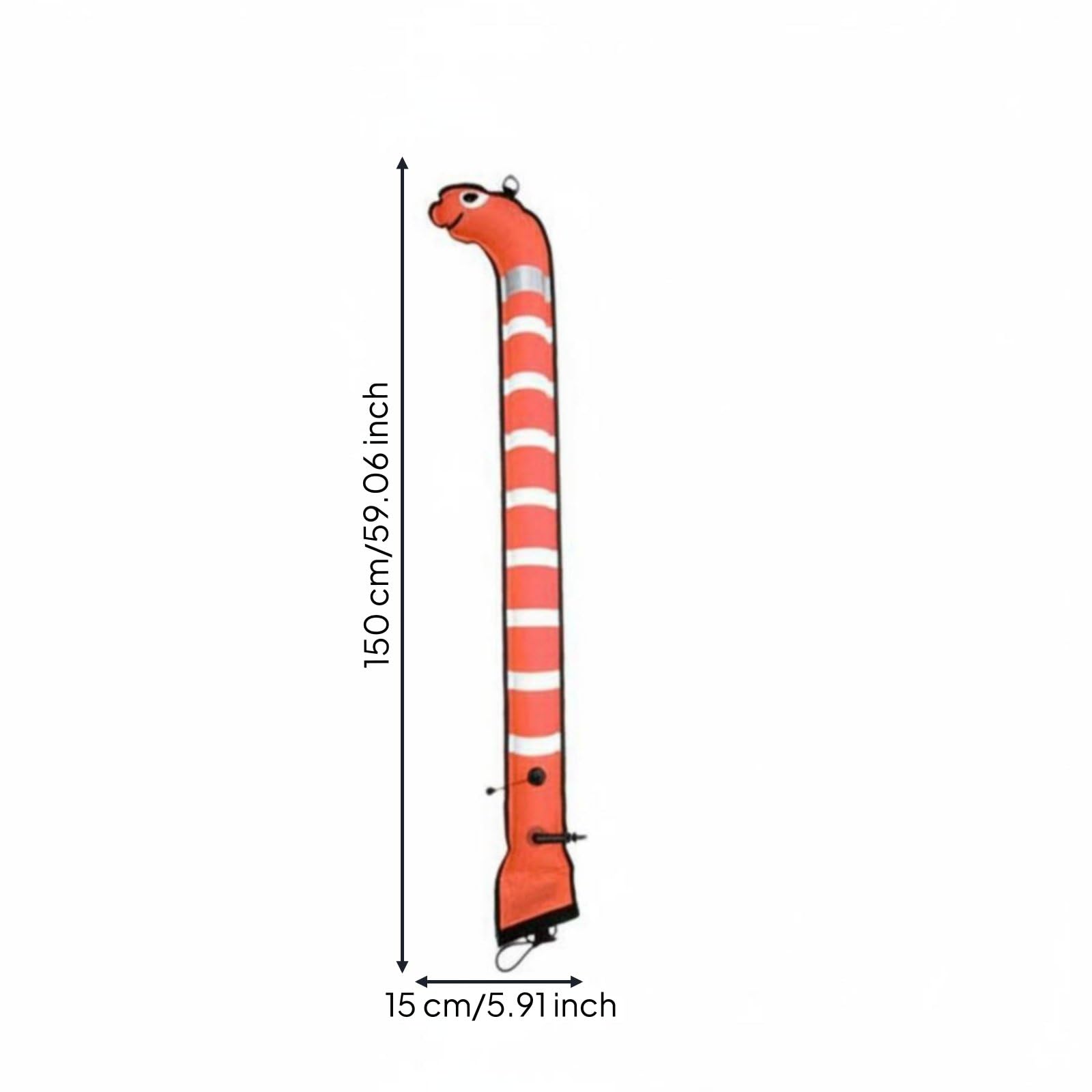 TISHITA Bouée de Plongée Équipement de Repérage Tube Gonflable Matériau Résistant Indicateur Haute Visibilité avec Valve Adaptée à la Plongée sous-Marine et Apnée