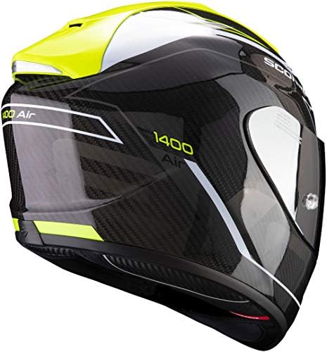 Scorpion CASCO SCORPION EXO-1400 CARBON AIR BEAUX MATT WHITE-GREEN XL :  Amazon.it: Auto e Moto