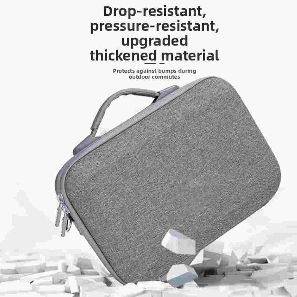 Bolsa de hombro protectora para DJI Lito X1, funda rígida de EVA impermeable con compartimentos organizados, almacenamiento a prueba de caídas para viajes y viajes, gris