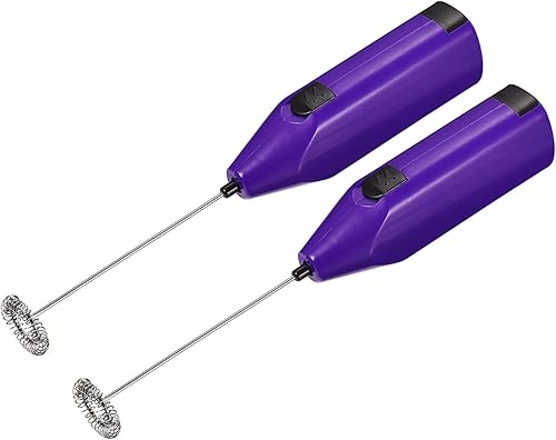 Miniatura 7 de MECCANIXITY Agitador eléctrico de vaso, mini mezclador de mano, funciona con pilas, mezcla de plata para vaso con purpurina, paquete de 2