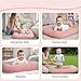 Baby Lounger for Infants Babies 0-24 Months, Bionic Organic Lounger, Soft Cotton Breathable Infant Floor Seats & Loungers for Newborn Baby Shower Gifts (Pink)