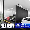 Barrina BS84 LED Shop Lights for Workshop 4FT, 84W, 10000LM, 5000K Linkable Light Fixture for Garage, Basement, Hanging or Flush Mount, ETL, 4 Packs #1