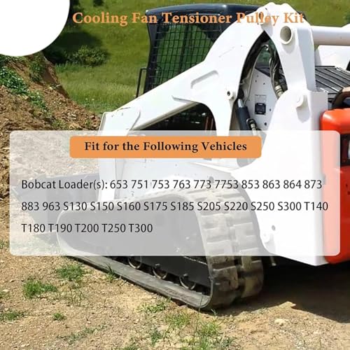 Polea tensor de ventilador Bobcat 753 773 para solucionar sobrecalentamiento 6