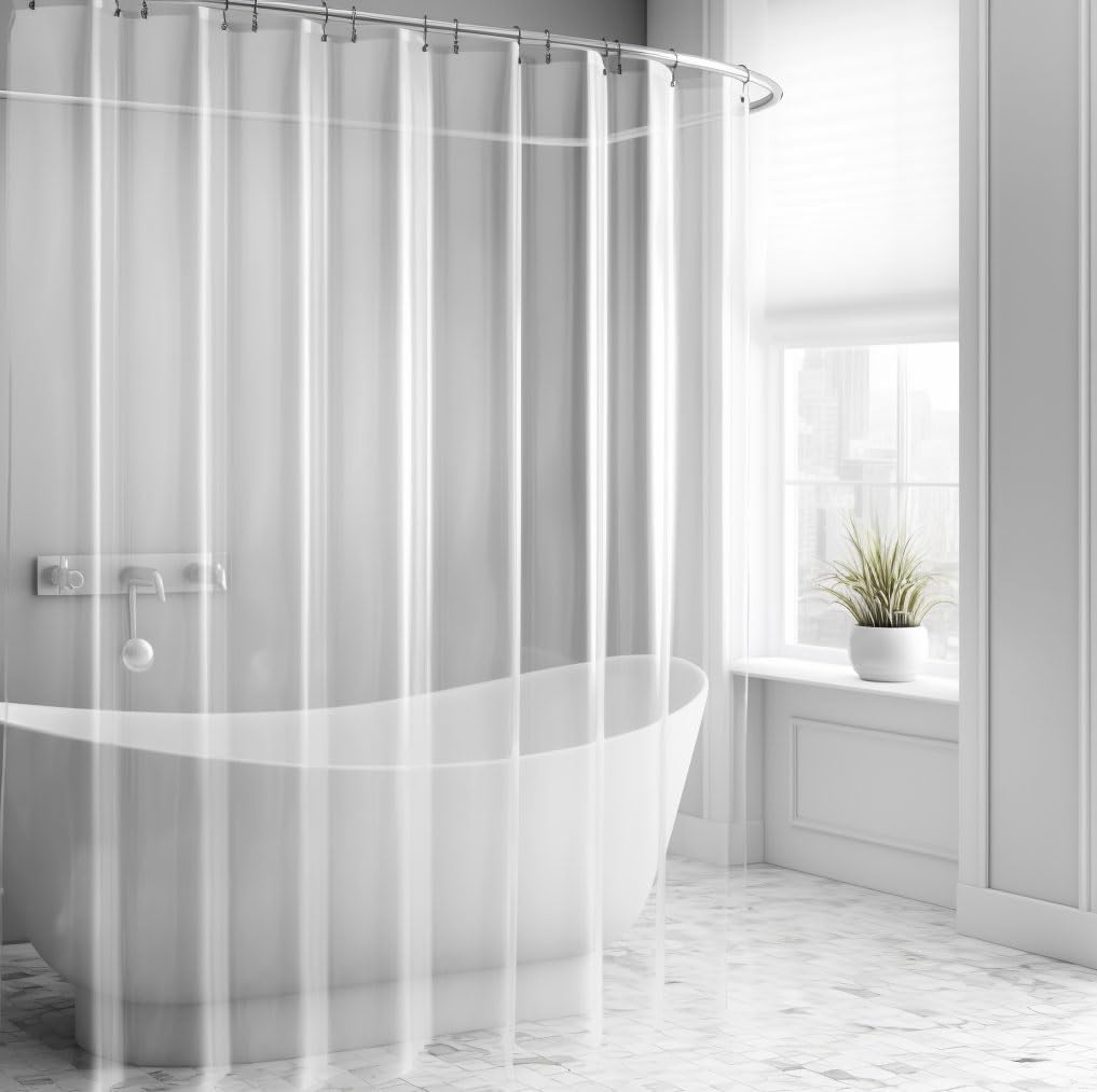 Wise Home Products PEVA 3G Clear Shower Curtain Super