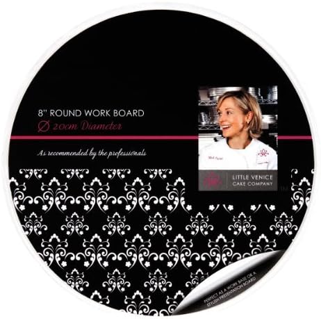 Little Venice Cake Round Clear Work Board, 8-Inch by Little Venice Cake