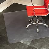 ES Robbins Natural Origin Rectangle Vinyl Chair Mat for Hard Floor, 46 by 60-Inch, Clear