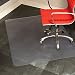 ES Robbins Natural Origin Rectangle Vinyl Chair Mat for Hard Floor, 46 by 60-Inch, Clear