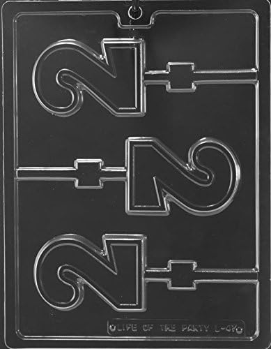 Miniatura 1 de Life of the Party L047 #2 Dos Lollipop Sucker Chocolate Candy Mold con instrucciones de moldeo