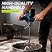 Cordless Cement Mixer, 850W Electric Mortar Mixer, 6 Variable Speed Portable Mud Mixer with 2 Pcs 21V 3000mAh Lithium Battery (Compatible with Makita 21V Battery) and Gloves for Mixing Mortar, Paint