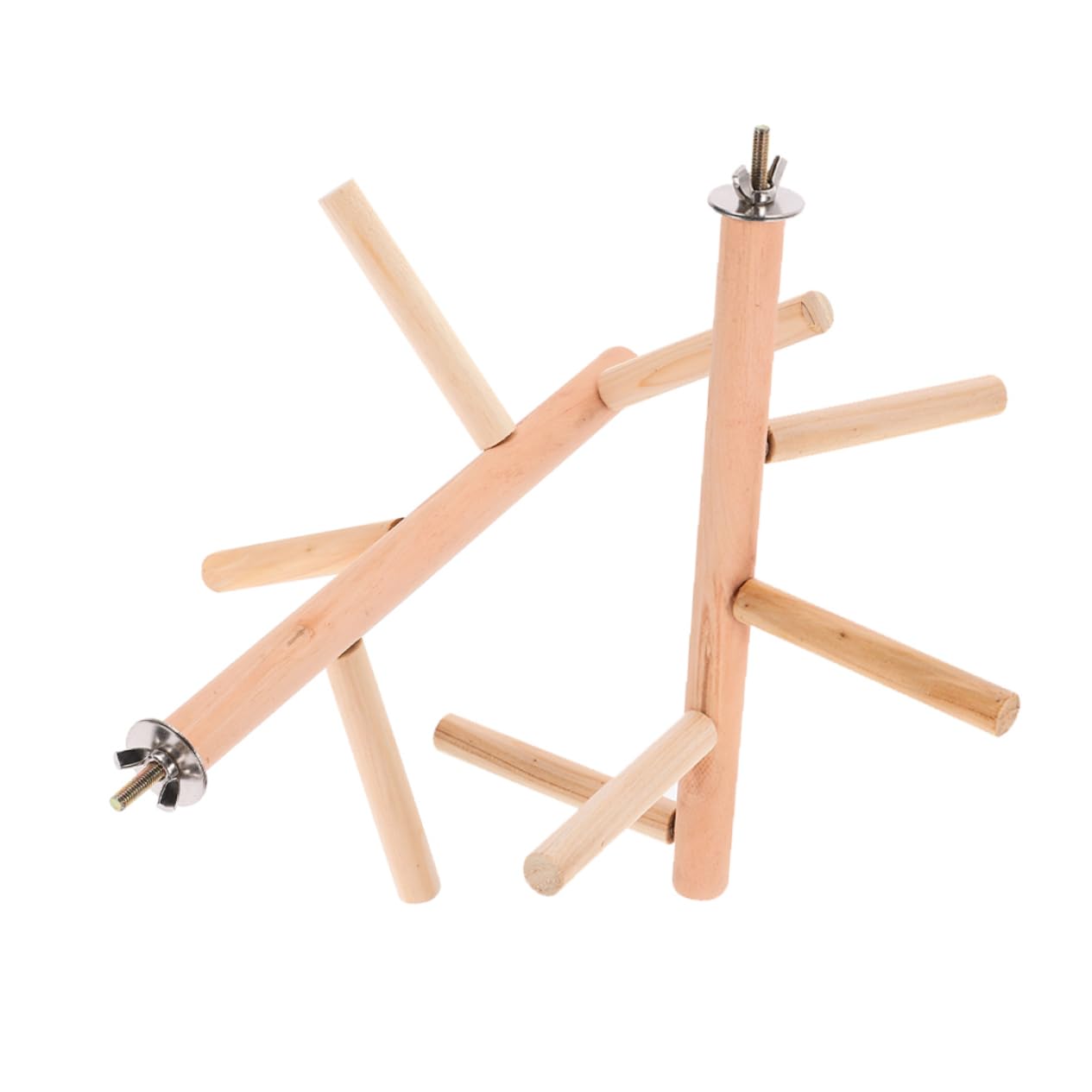 Yardwe 10 Piezas Pájaro De Juguete Jaula De Pájaros Perchas para Jaulas De Pájaros Accesorios para Percha De a para Periquitos a De Pájaro Cacatúa Juguetes De Madera