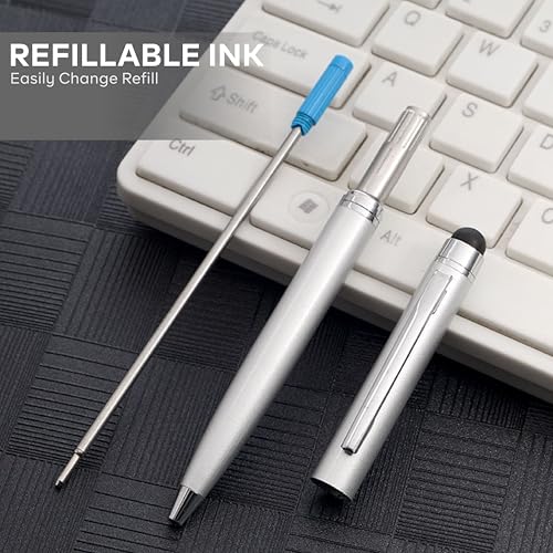 Image of MANAMA Premium Twist-Action Metal Ballpoint Pen | Customized Name Pen With Gift Box | Ideal For Corporate Gifts, Business Professionals & Employees (Blue Ink)