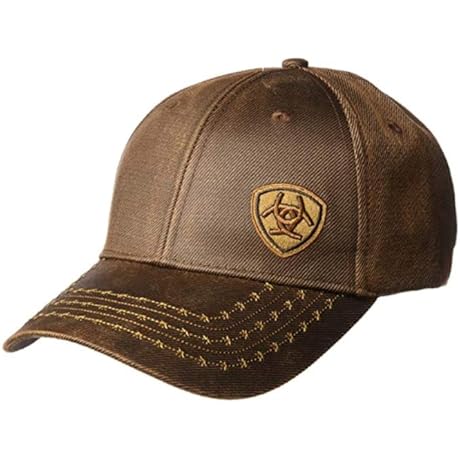 Men's One Size Full Oil Corner Logo in Brown: The Epitome of Cowboy Chic