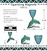 Aqua79 Mermaid Tail Sparkling Refrigerator Magnet - Silver Sparkling Charm Rhinestones Crystals Cute Sparkly Ocean Magnet for Kitchen Door Fridge, Cool Home and Office Novelty Decor – 2.25 Inch
