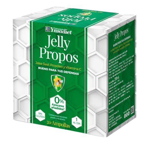 JELLY PROPOS Jalea Real con Propóleo, Echinácea, Saúco, Pelargonio y Vitamina C (20 ampollas)