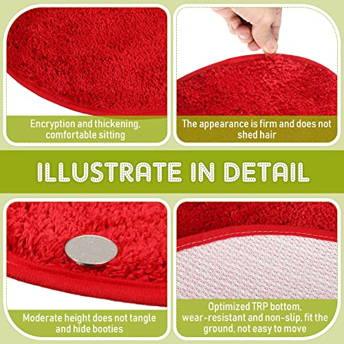 10 Pieces Kids Crazy Carpet Circle Seats 18 Inch Rainbow Round Floor Rug Mats Soft Warm Colorful Floor Cushions For Home School Classroom Story Time Group Activity Spot Marker Play Areas #TOP2