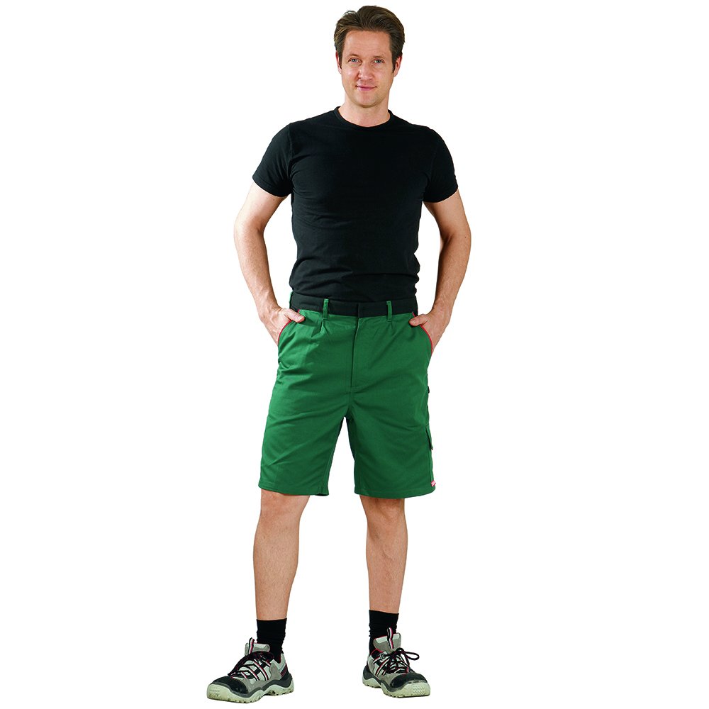 Planam Highline Short « Highline » Taille XXXL en Vert/Noir/Rouge Homme (Lot de 1)